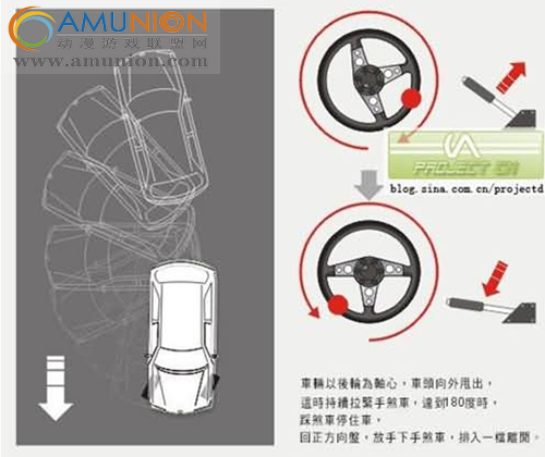 《头文字D》车辆180度倒车掉头技巧（图）