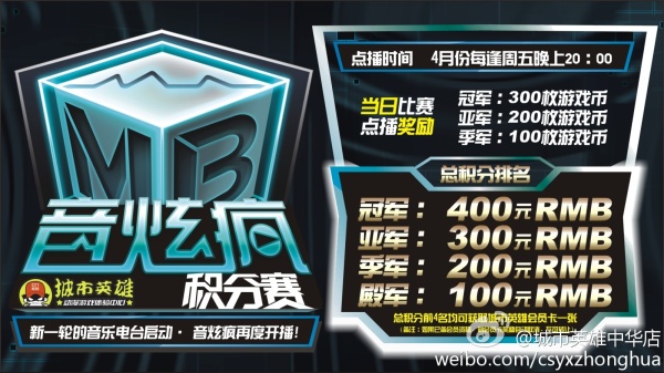 城市英雄重量级音乐比赛《音炫疯》来袭