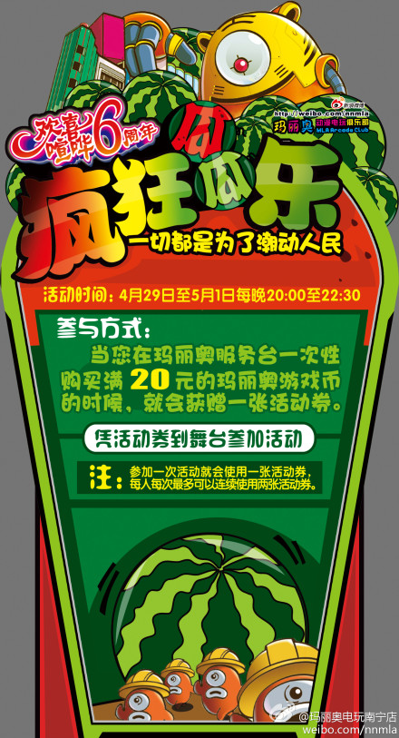 玛丽奥电玩6周年庆典活动