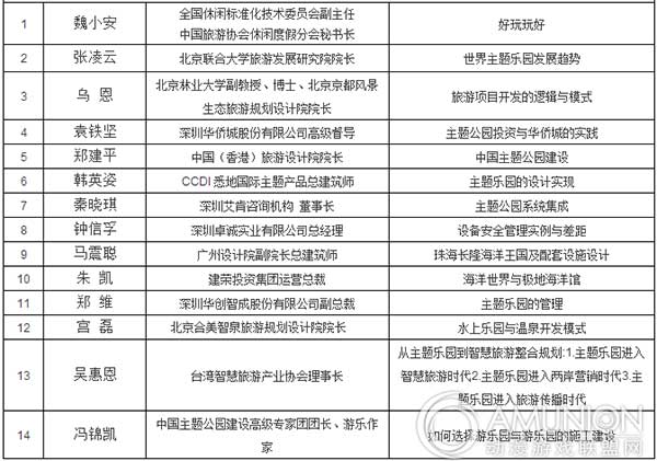 广州国际主题公园暨文化旅游产业展览会 主题公园论坛及研讨班
