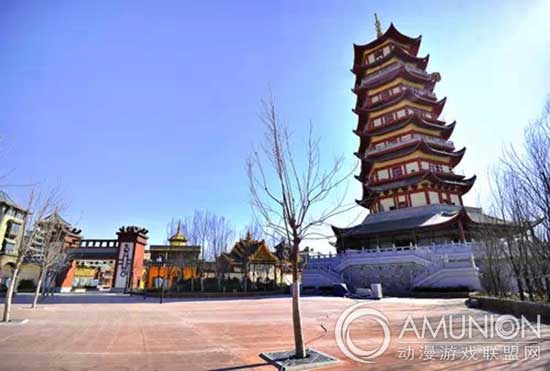 华强济南东方神画主题乐园，雷峰塔