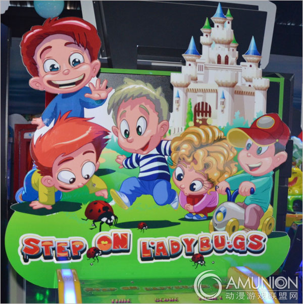 踩虫虫儿童游戏机卡通顶板