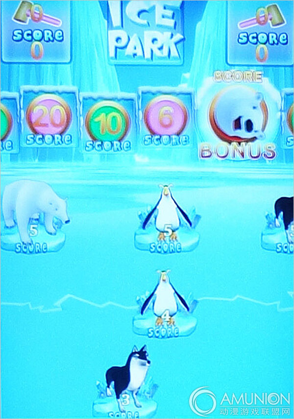 冰河乐园儿童游戏机画面实拍