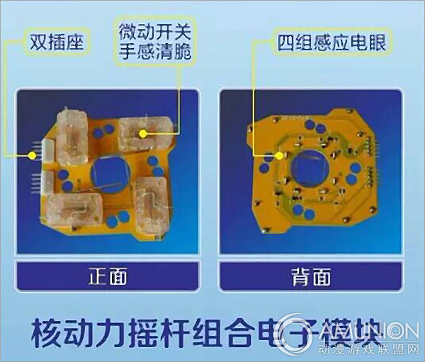 核动力七彩摇杆内部电子模块展示