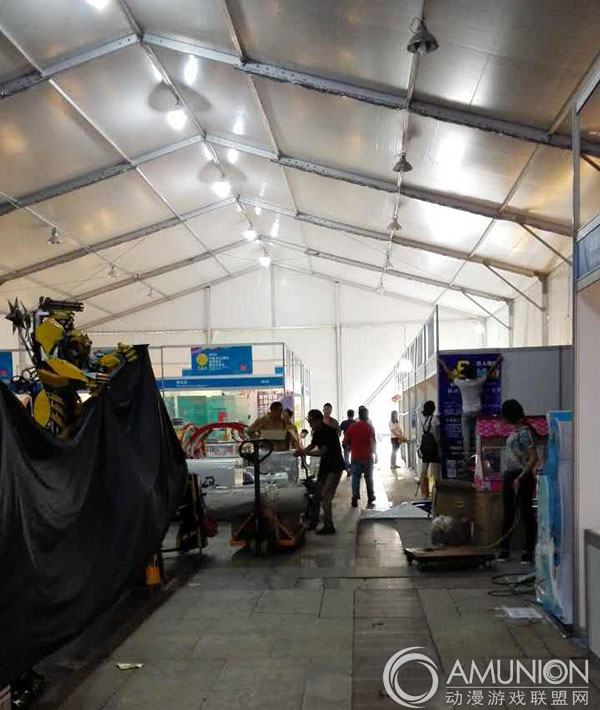 2015中山游博会布展现场