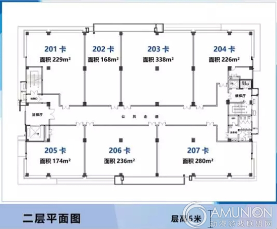 广东游戏游艺文化产业城17号楼二层平面图