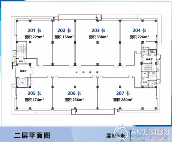 广东游戏游艺文化产业城17号楼二层平面图