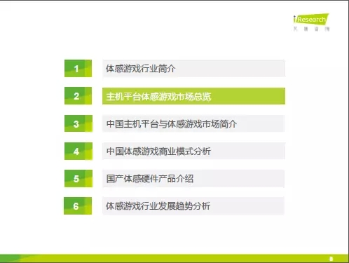 中国主机体感游戏研究报告