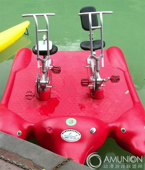 海豚鱼水上自行车