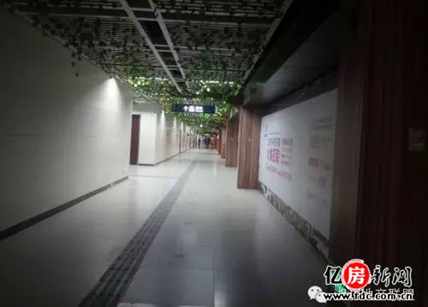 加入绿叶、鸟等生态元素的武汉地铁商街