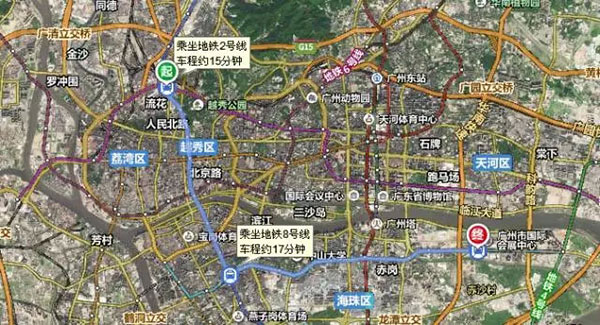2016亚洲乐园及景点博览会交通路线