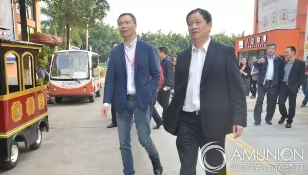 广州市番禺区区长何汝诚等领导视察星力动漫游戏产业园