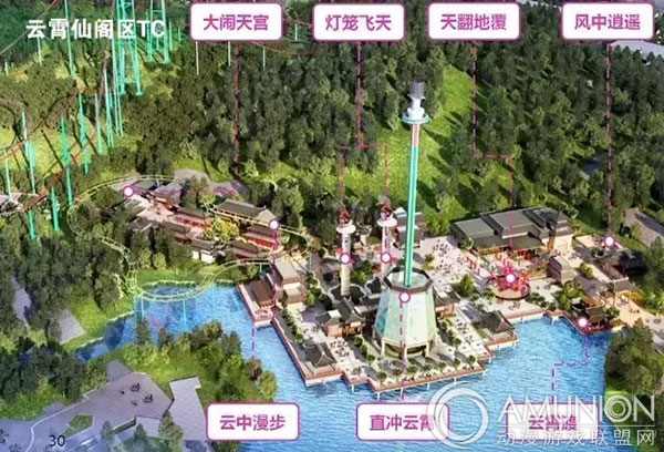 南昌万达主题乐园——云霄仙阁主题区