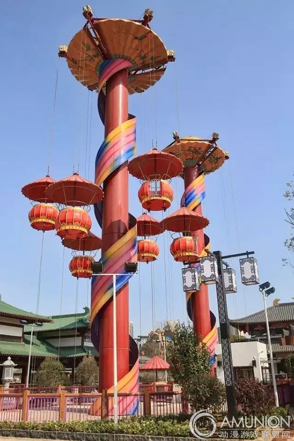 南昌万达主题乐园——灯笼飞天