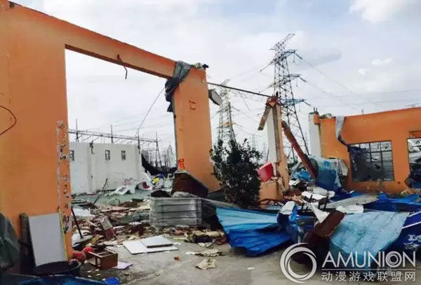 广州华古汇动漫科技有限公司遭遇龙卷风袭击