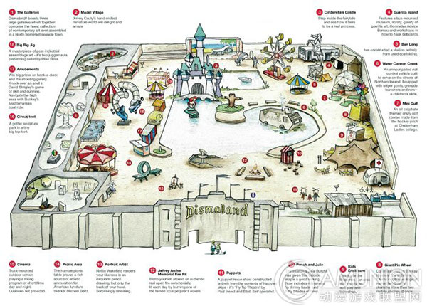 恐怖迪士尼乐园的规划图