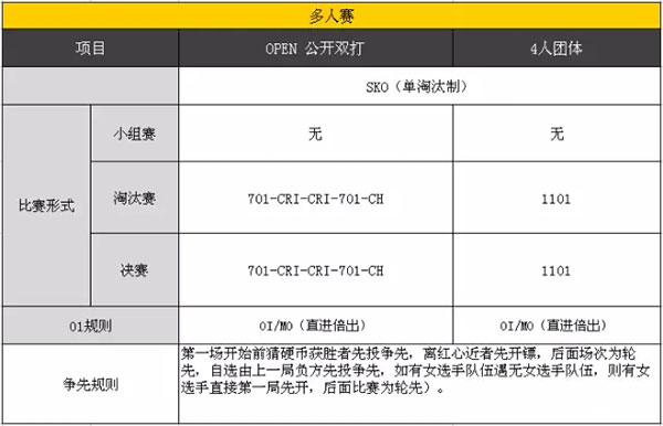 2016西浦·鸿威杯爱打TM飞镖巡回赛（武汉站）竞赛项目