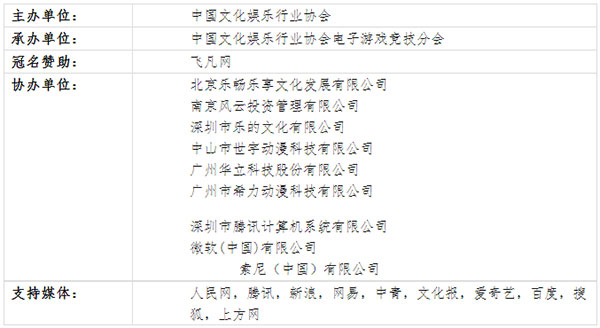 中国电子游戏超级联赛组织结构