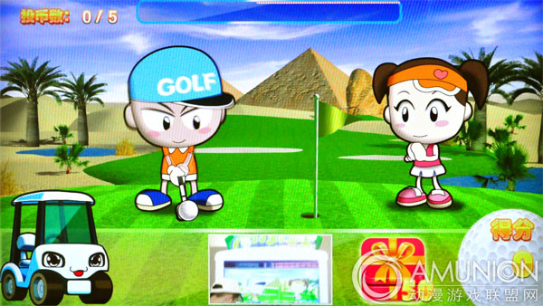 mini高尔夫彩票机游戏画面